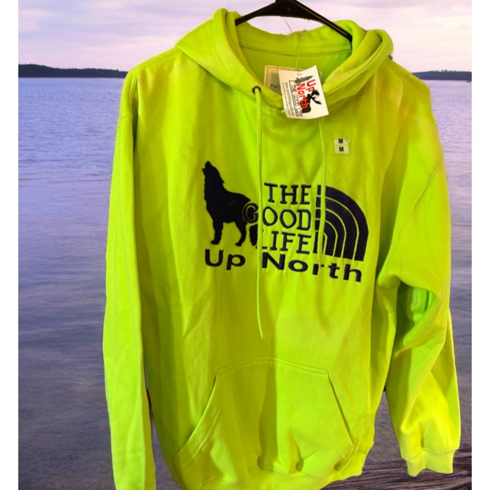 Neon Green Graphic Hoodie